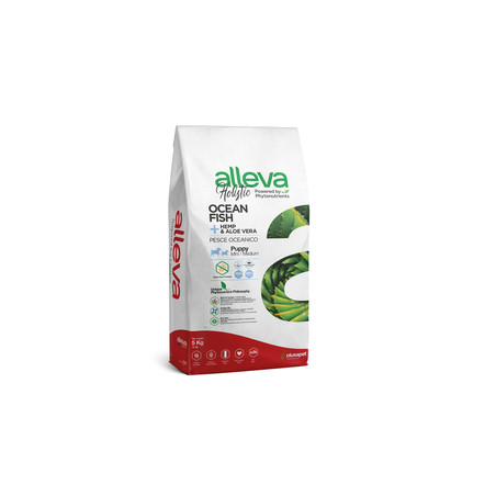 P02226-P02226 ALLEVA HOLISTIC DOG PUPPY OCEAN FISH_HEMP_ALOE VERA MINI_MEDIUM KG 5_8002754102803