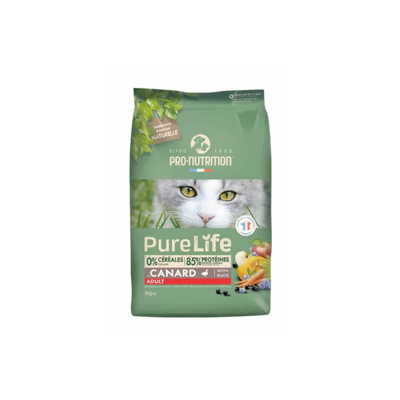 205880-Pure life chat adult canard 8kg