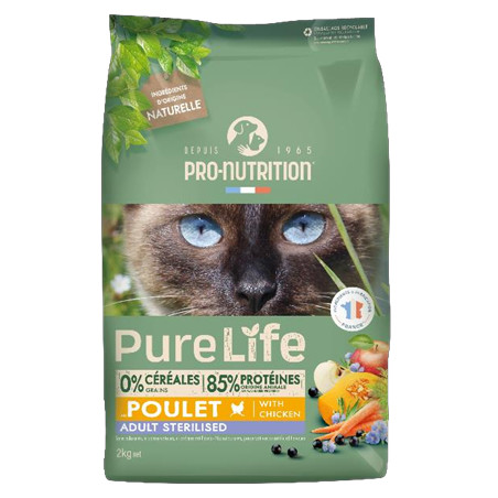 206040-Pure life chat ster poulet 2kg